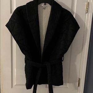 Adorable Anna & Ava Black Quilted Teddy Jacket